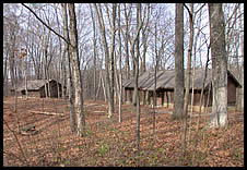 Group Camp barracks